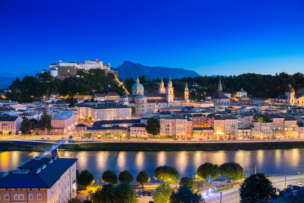 City scene of Salzburg